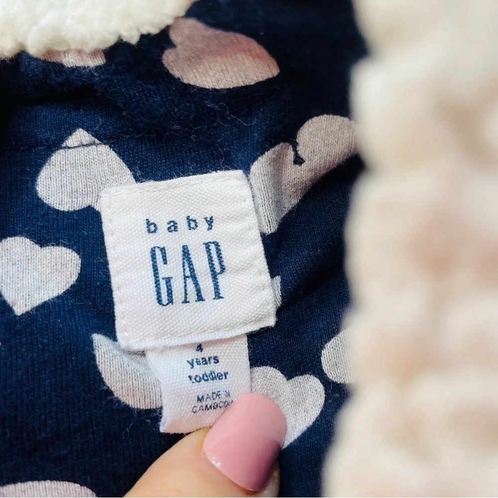 Gap Sherpa Crew Neck Sweatshirt In Ivory for Toddler Girls